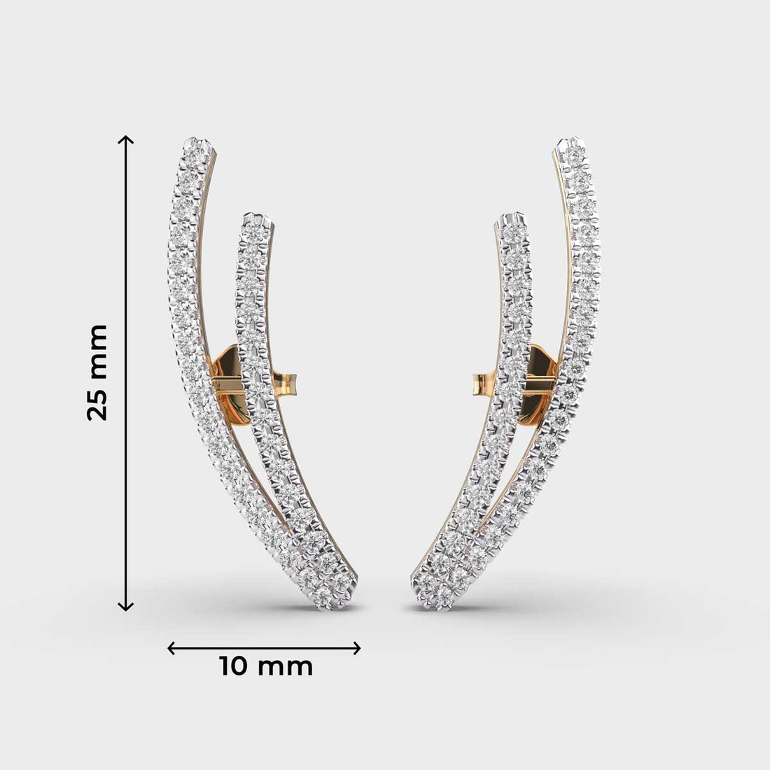 Enchanting Arc Diamond Earrings