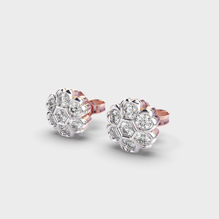 Delightful Blossom Diamond Studs