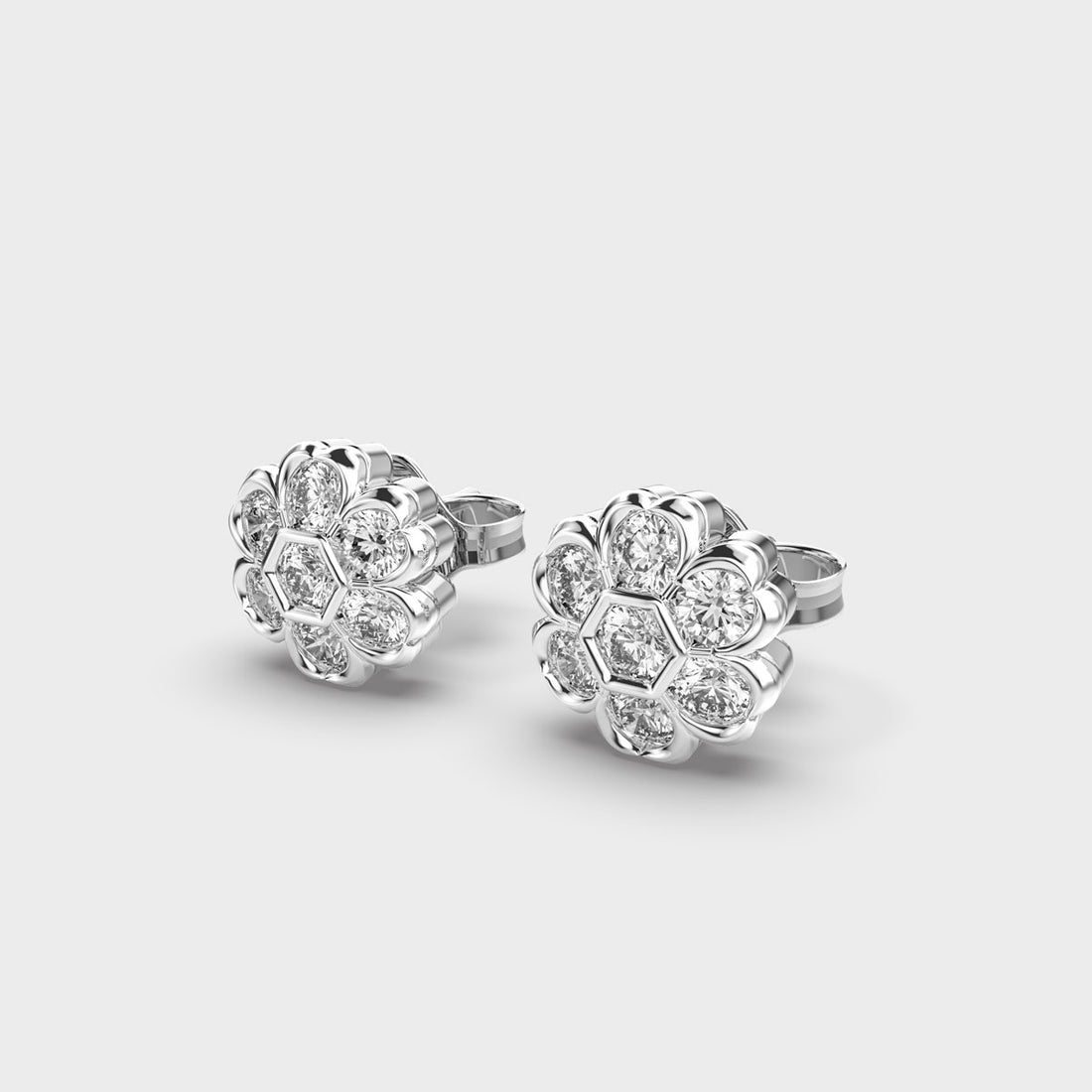 Delightful Blossom Diamond Studs