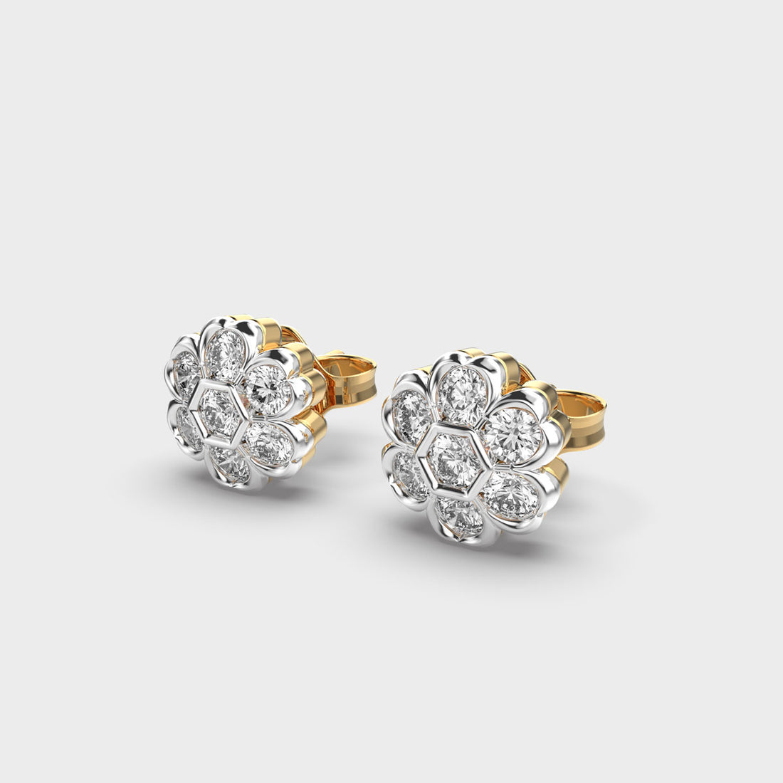 Delightful Blossom Diamond Studs