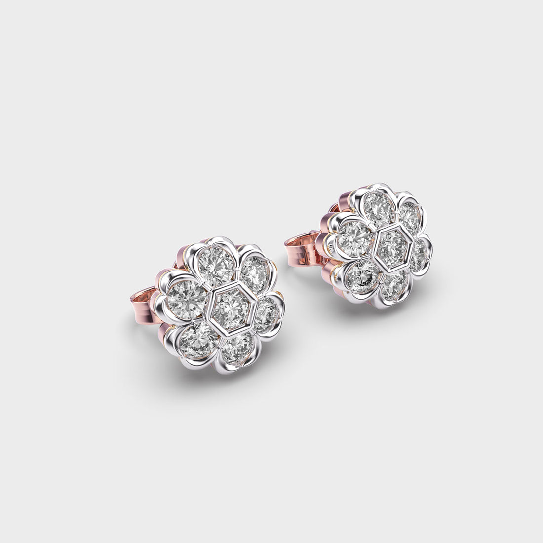 Delightful Blossom Diamond Studs