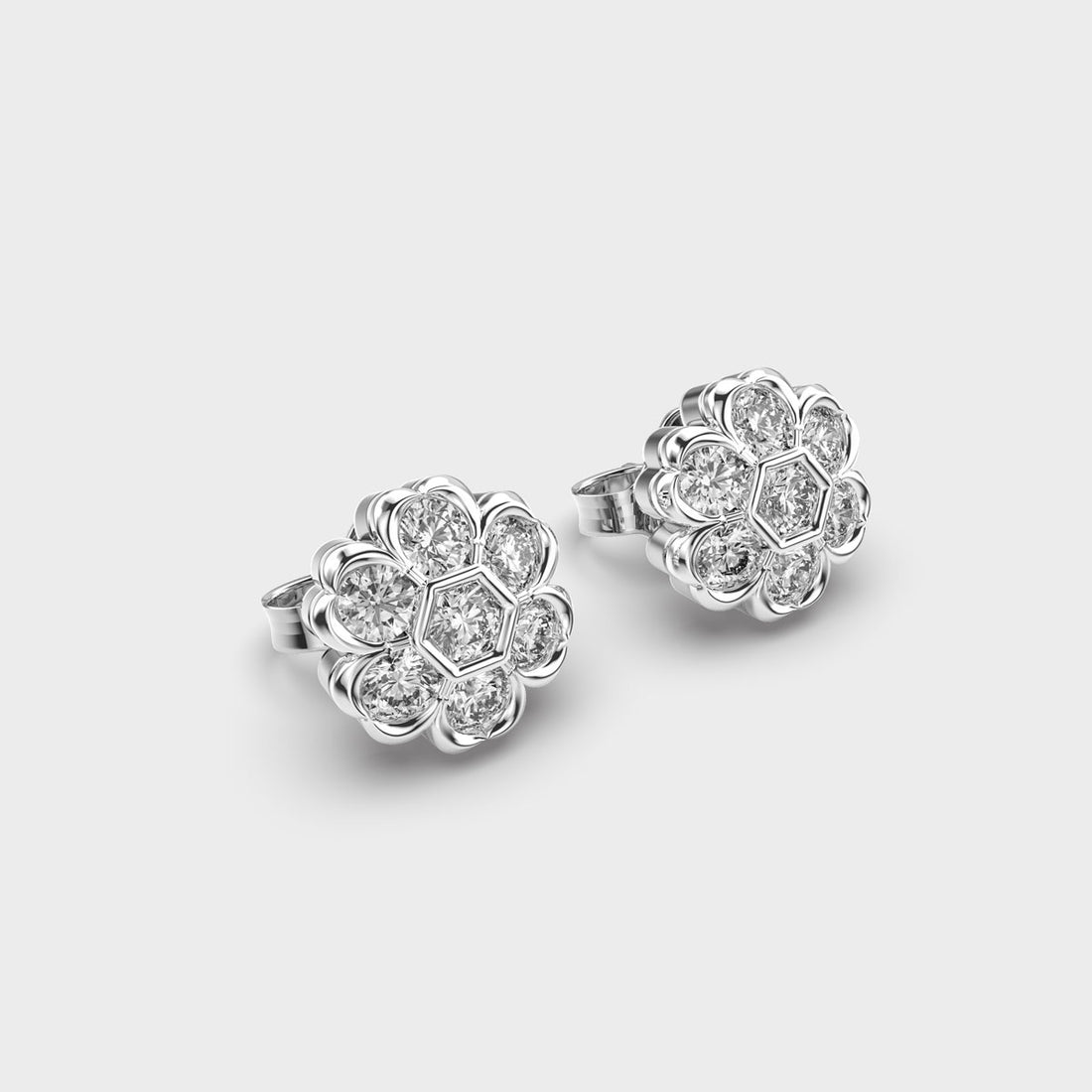 Delightful Blossom Diamond Studs