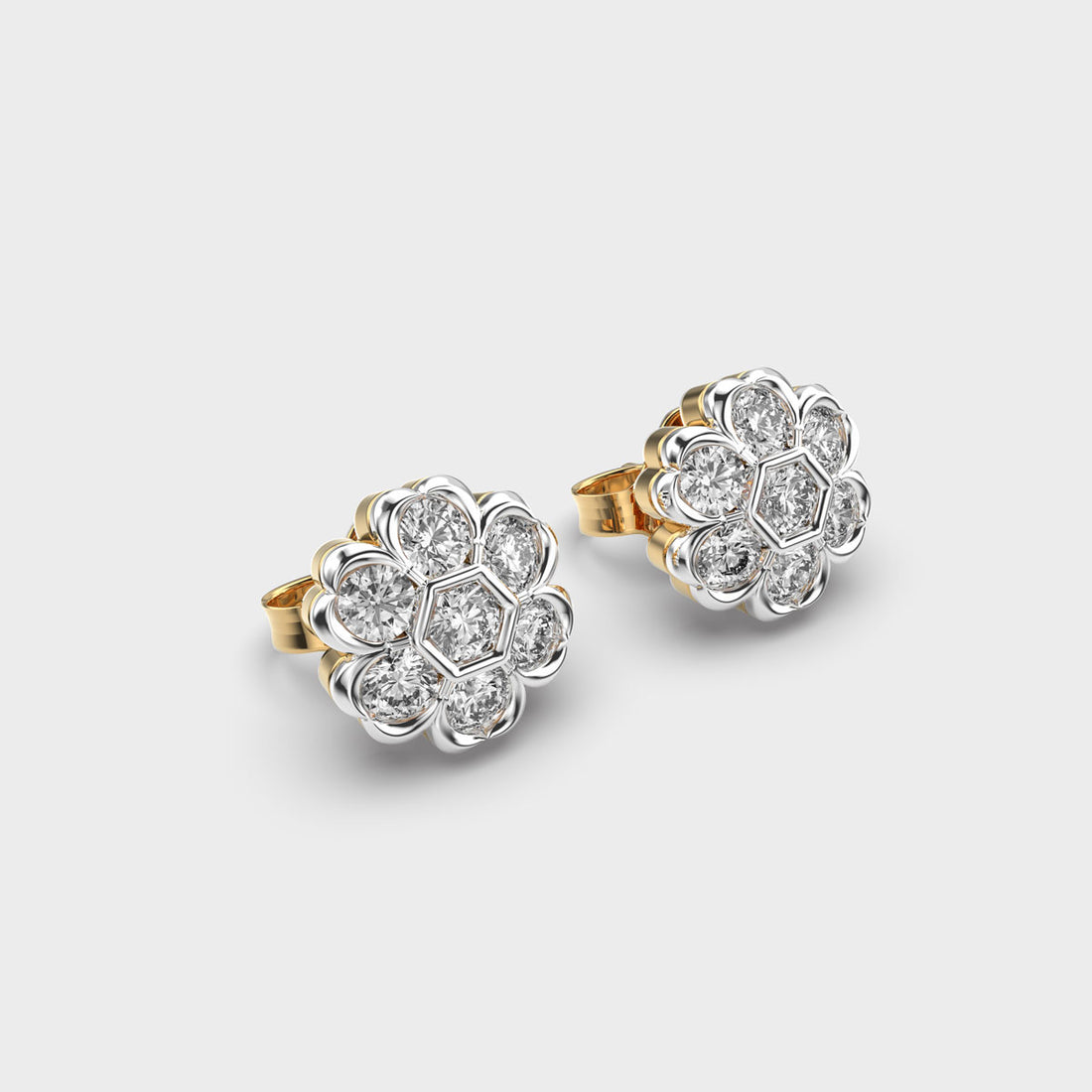 Delightful Blossom Diamond Studs