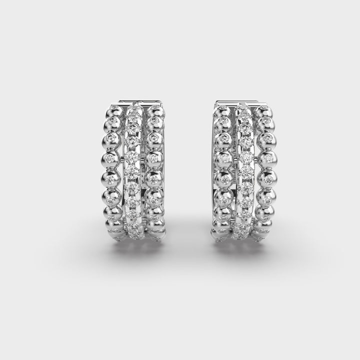 Dewy Diamond Hoops