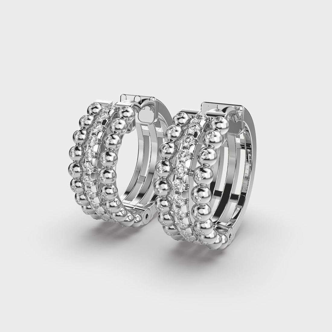 Dewy Diamond Hoops
