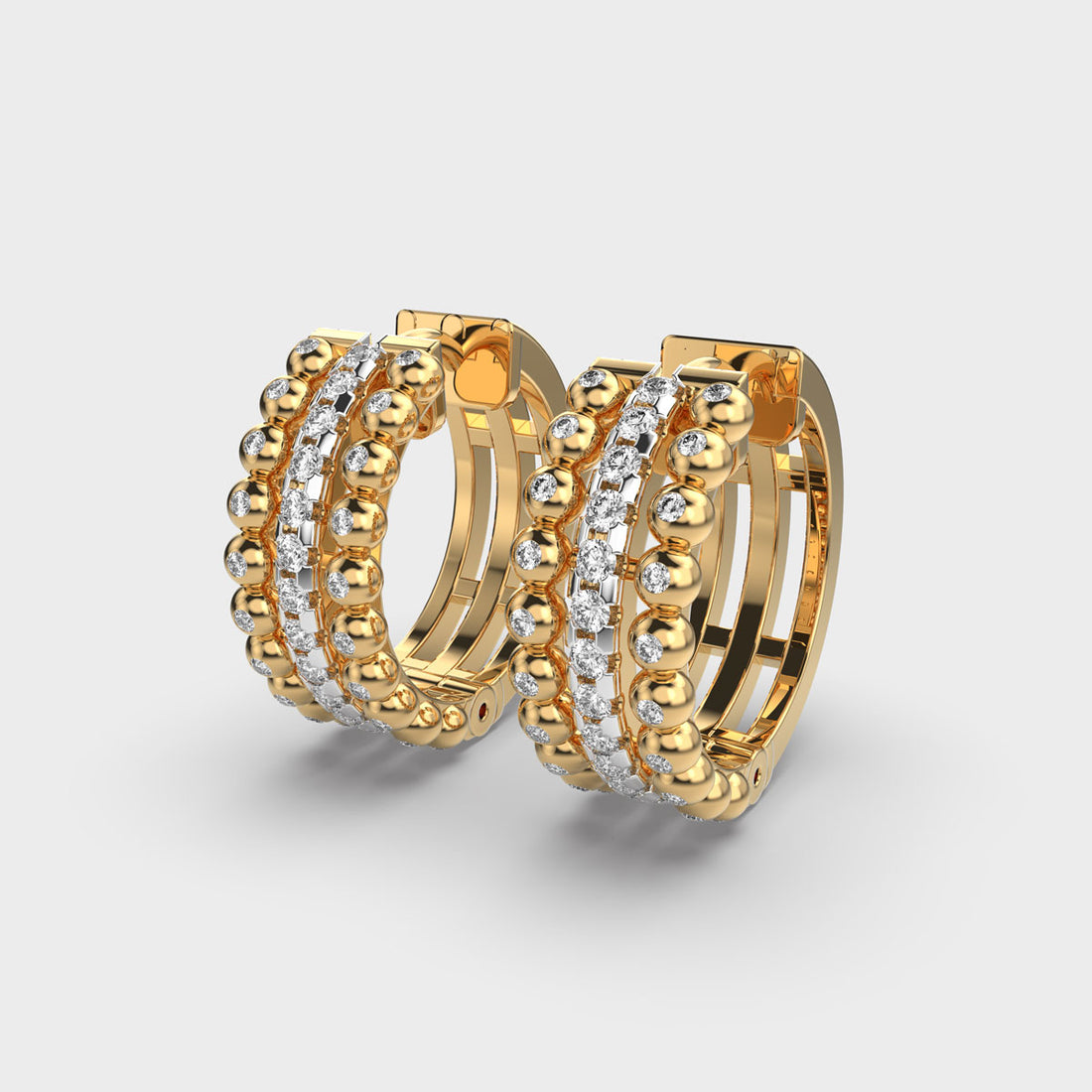 Dewy Diamond Hoops