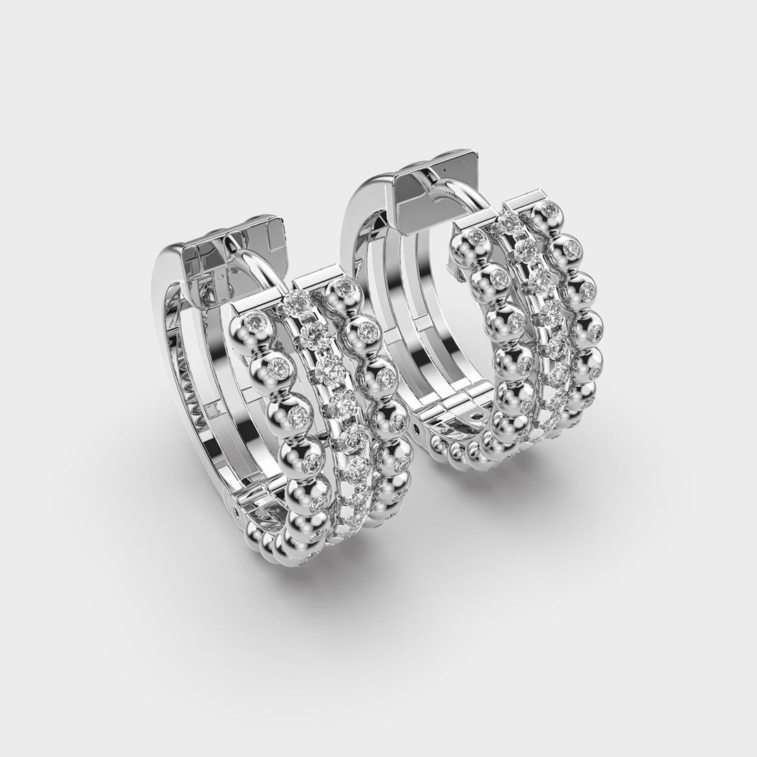 Dewy Diamond Hoops