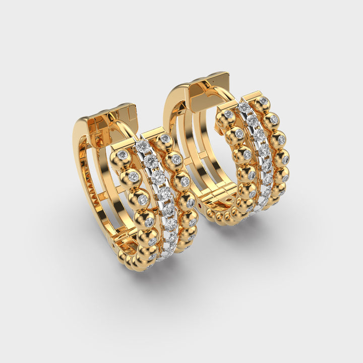 Dewy Diamond Hoops