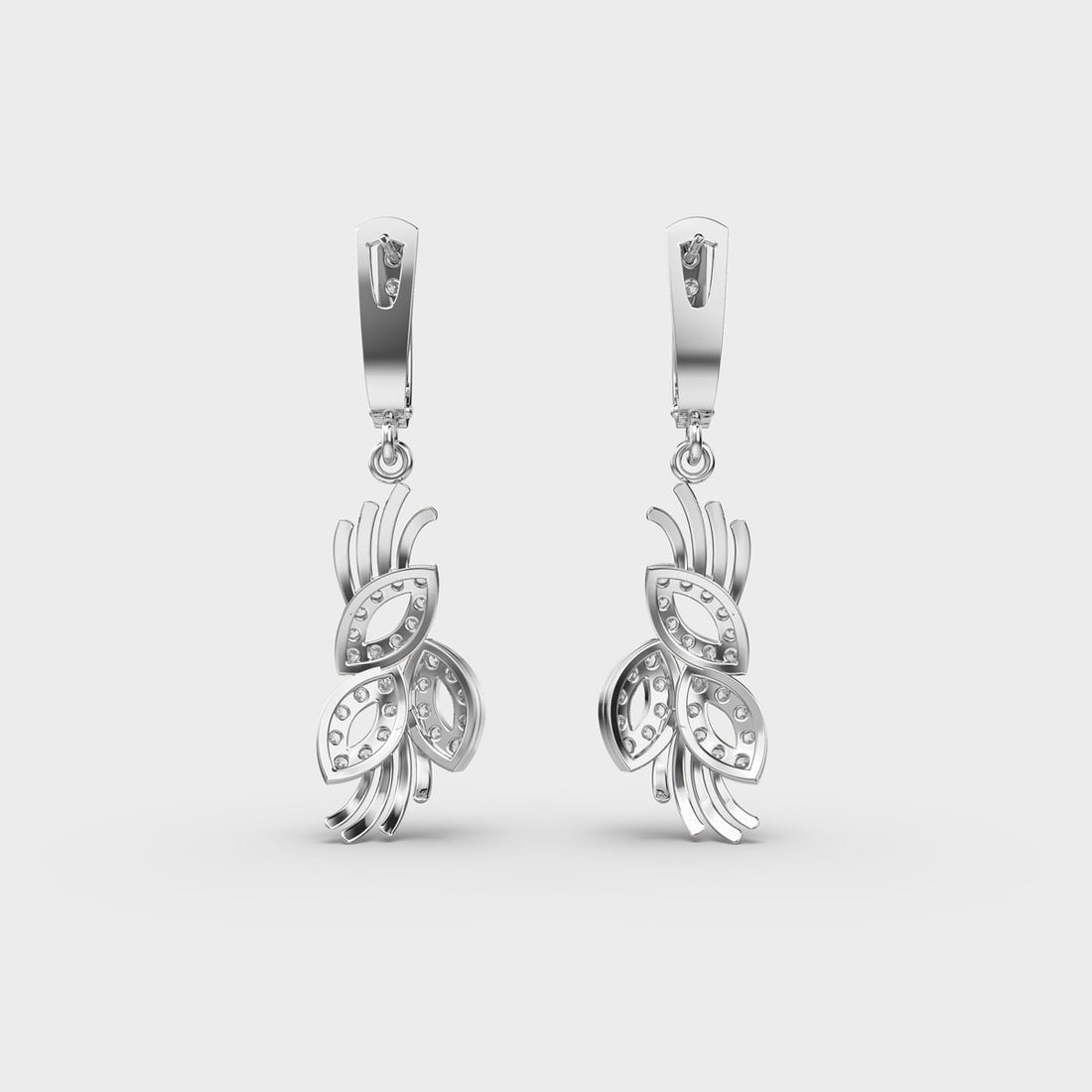 Elegant Posy Diamond Earrings