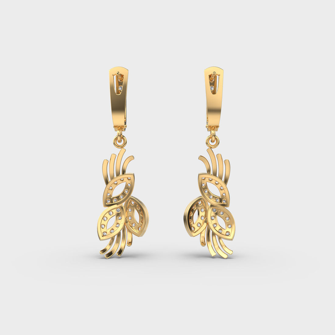 Elegant Posy Diamond Earrings