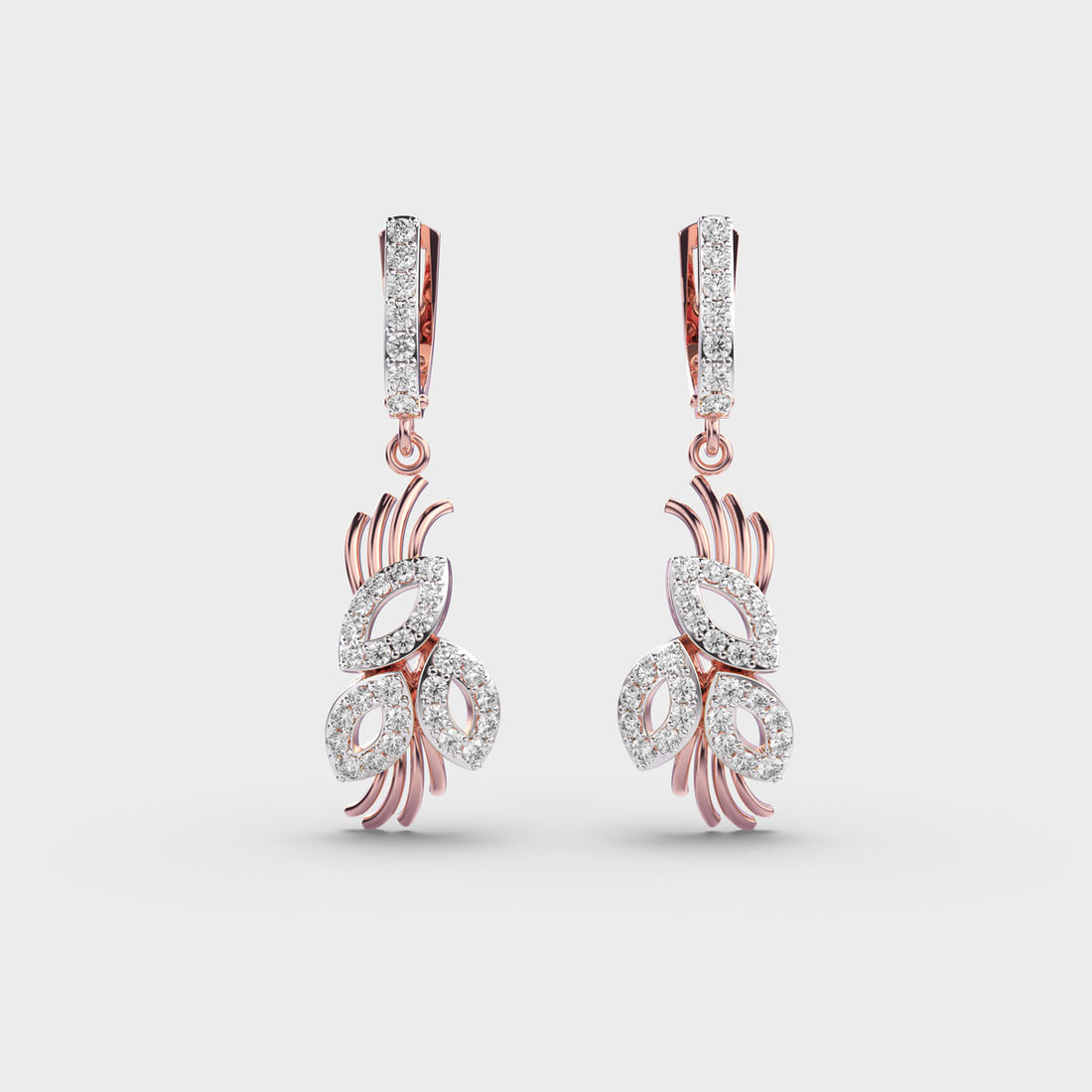 Elegant Posy Diamond Earrings
