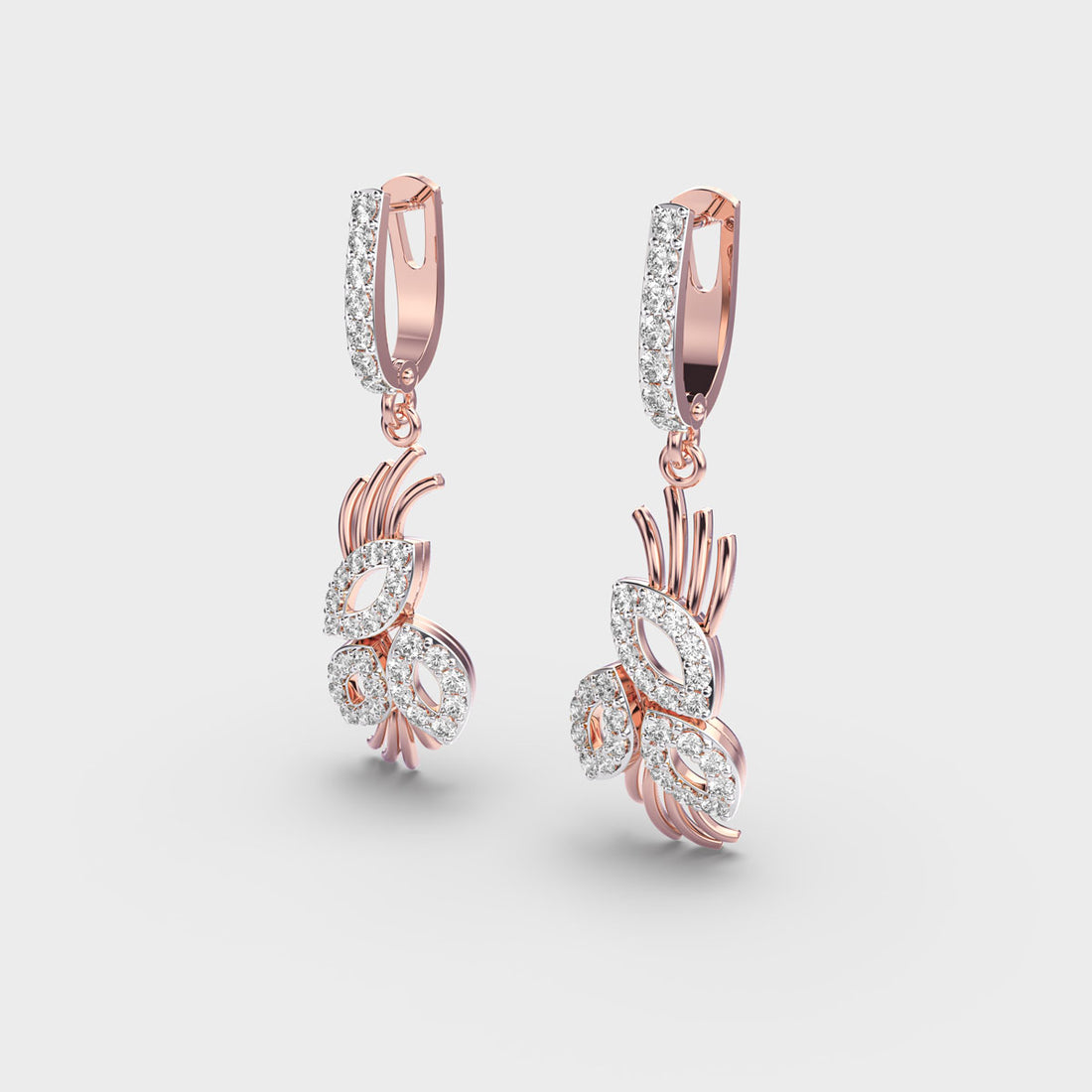 Elegant Posy Diamond Earrings