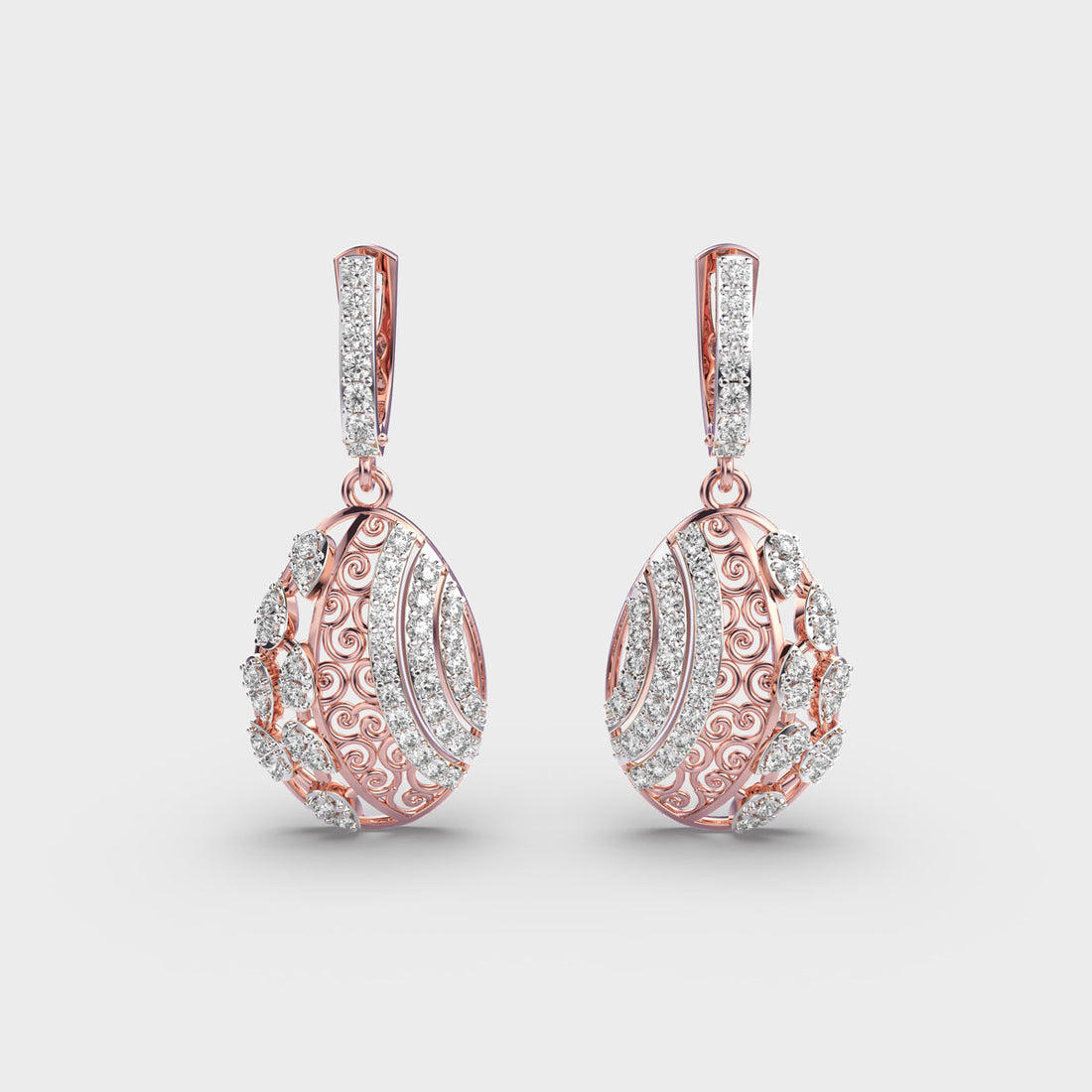 Delicate Dewdrops Diamond Earrings