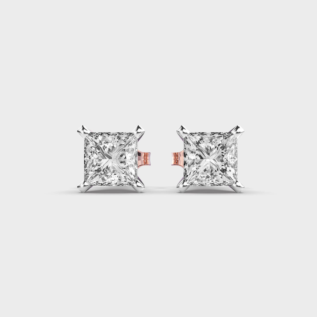Classic Princess Diamonds Studs