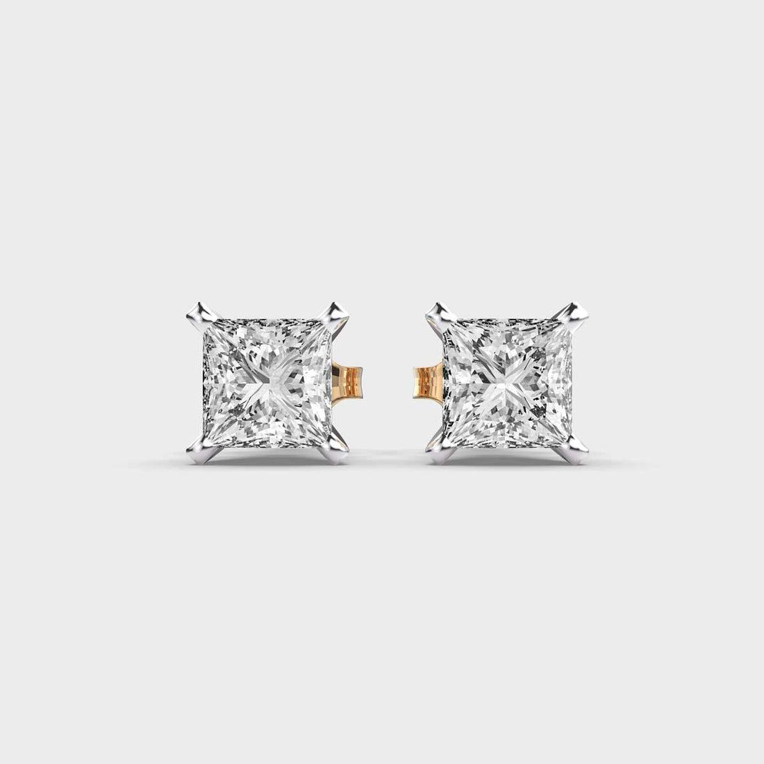 Classic Princess Diamonds Studs