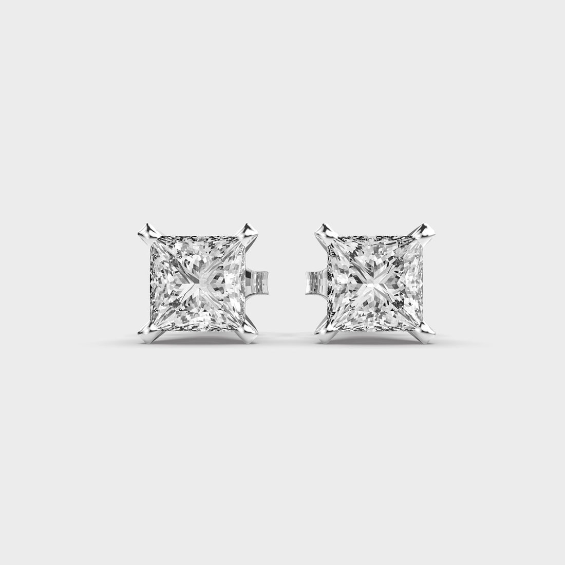Classic Princess Diamonds Studs