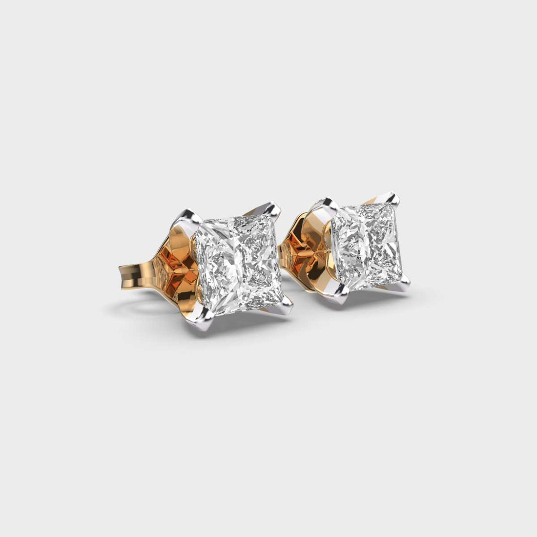 Classic Princess Diamonds Studs