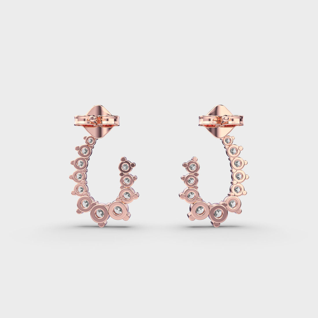 Curled Up Diamond Earrings