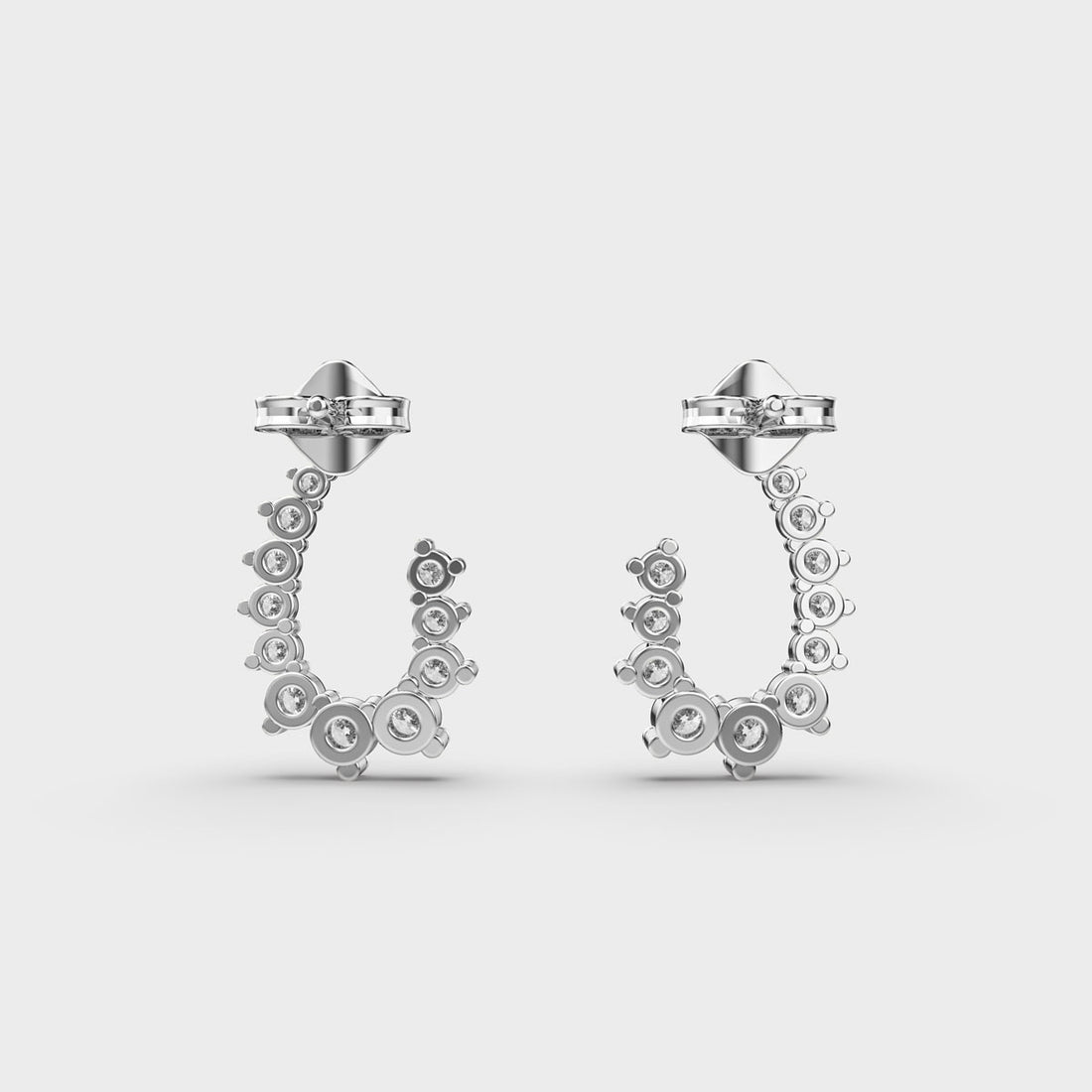 Curled Up Diamond Earrings