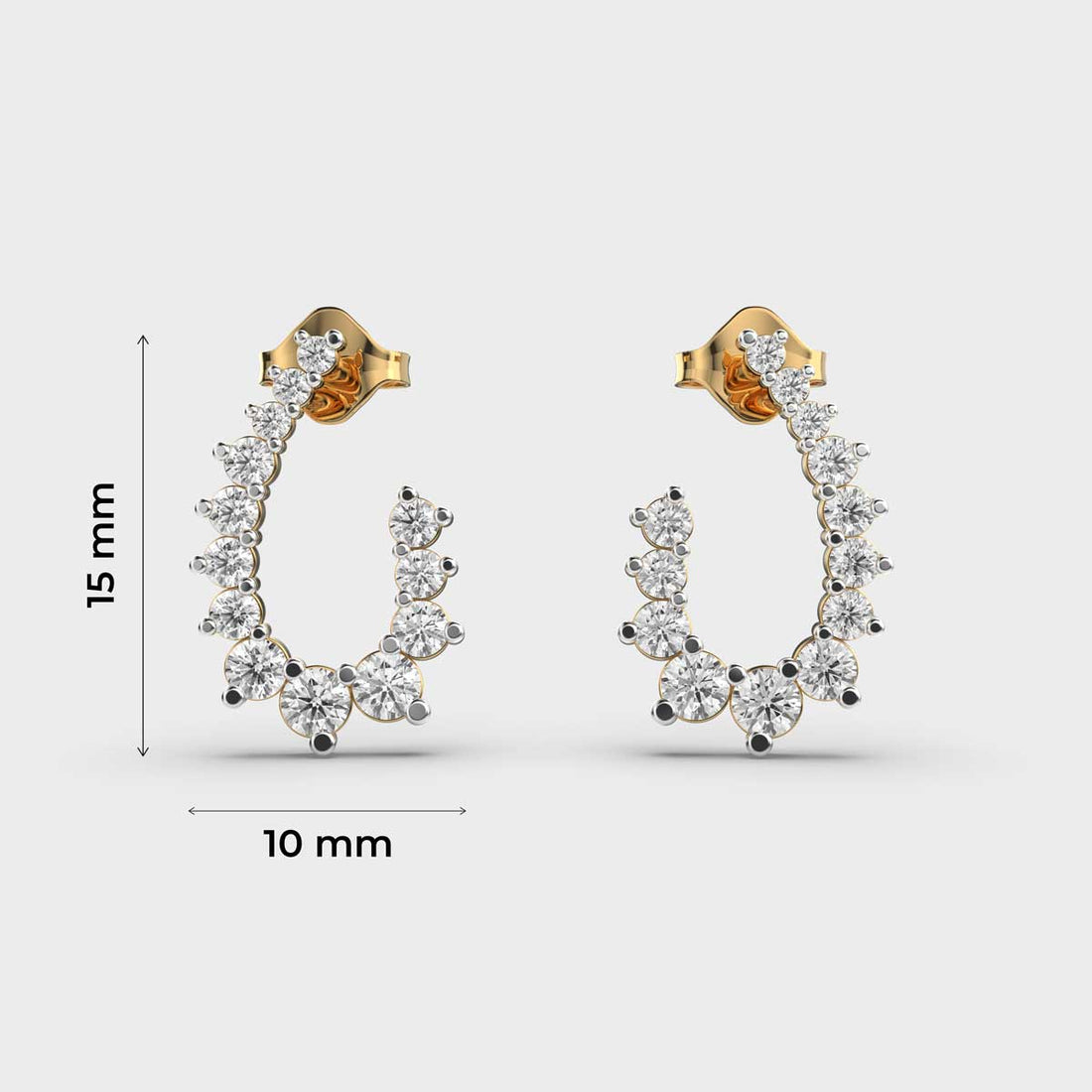 Curled Up Diamond Earrings