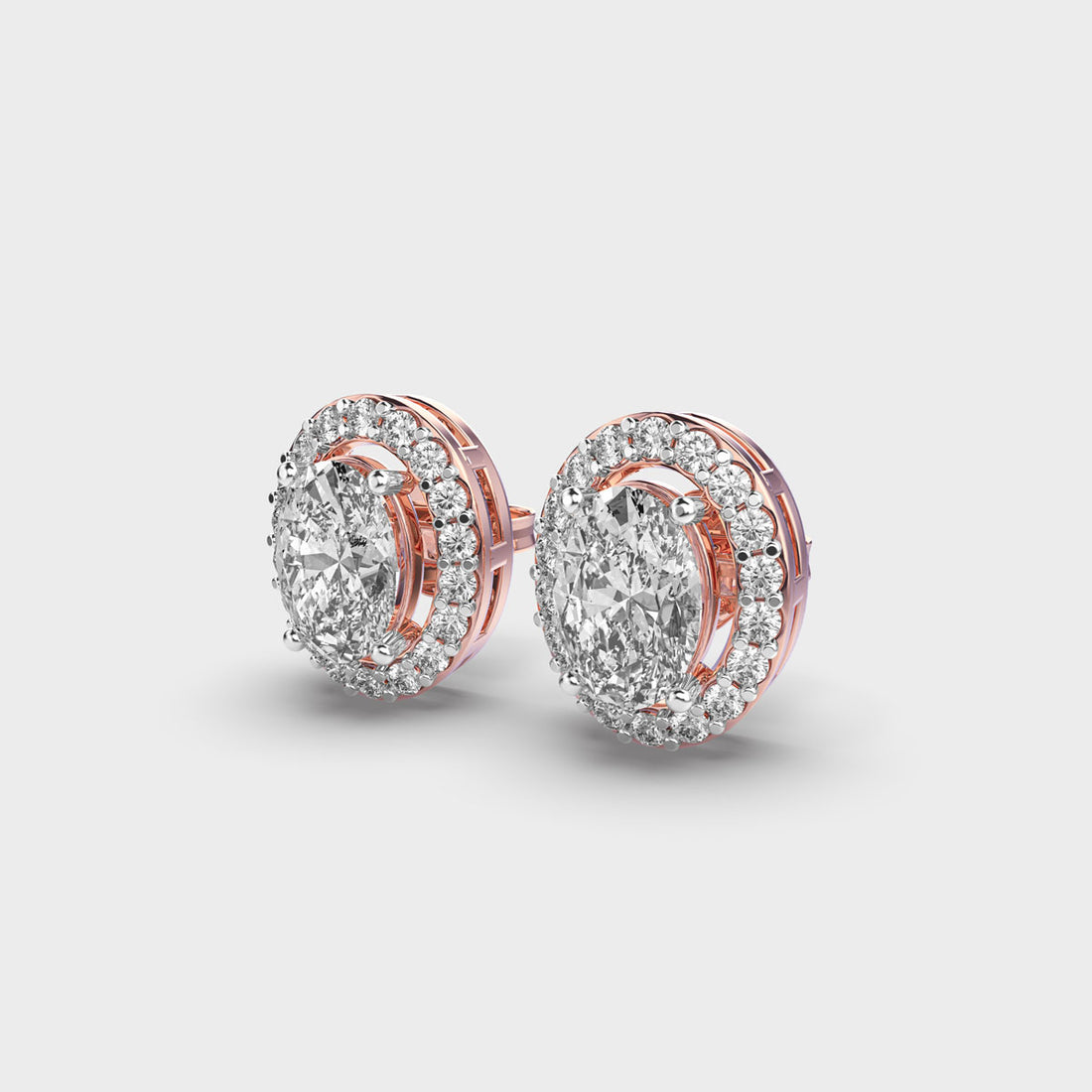 1 Carat Classic Oval Diamond Studs