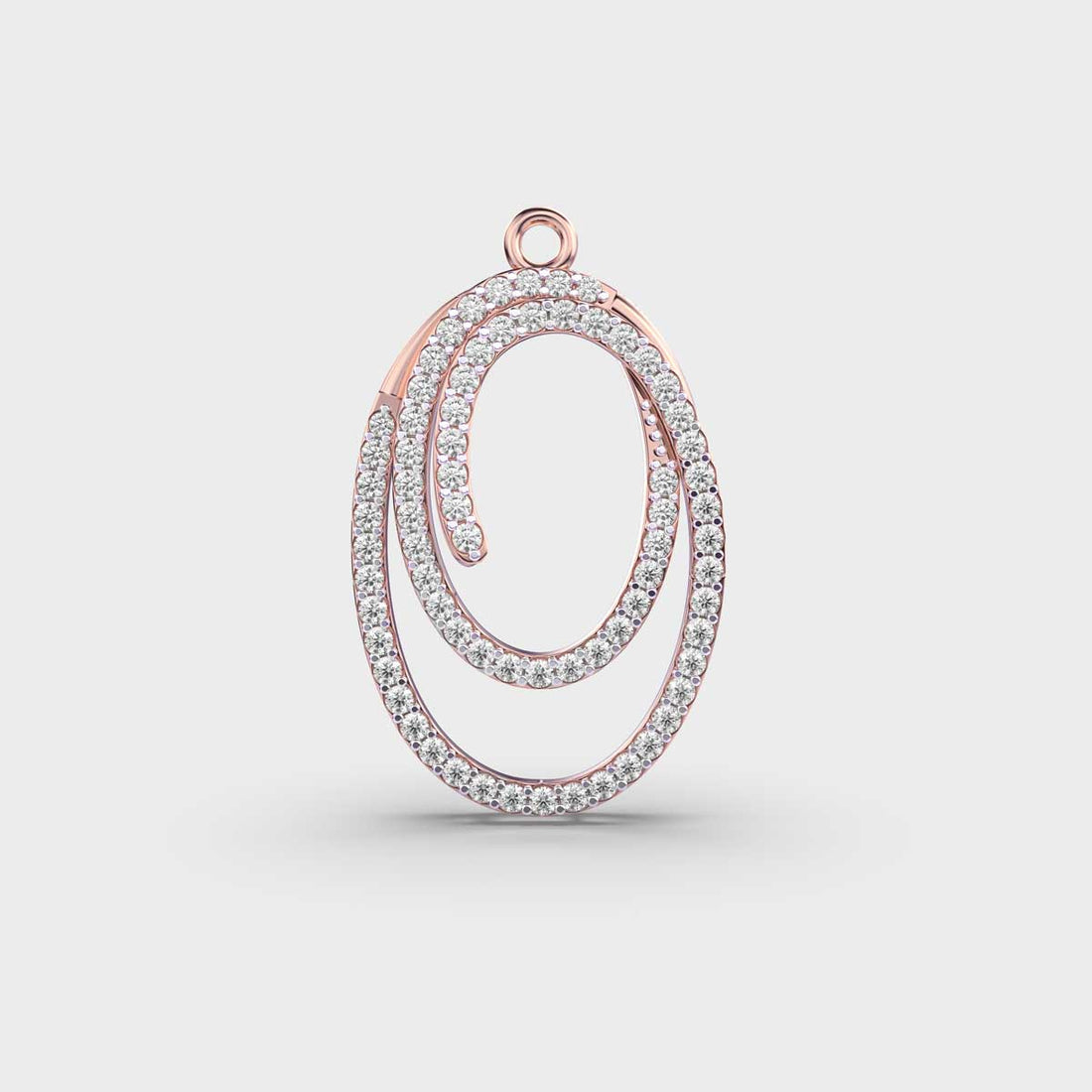 Loop of Abundance Diamond Pendant (With Chain)