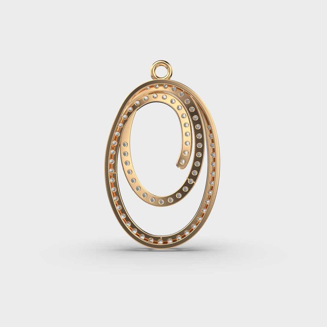 Loop of Abundance Diamond Pendant (With Chain)