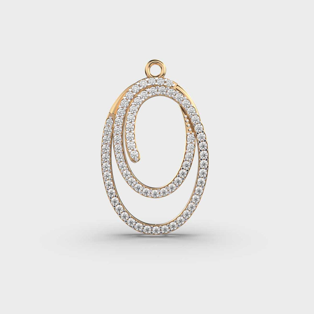 Loop of Abundance Diamond Pendant (With Chain)