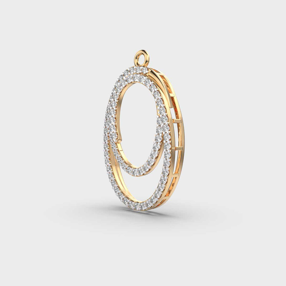 Loop of Abundance Diamond Pendant (With Chain)
