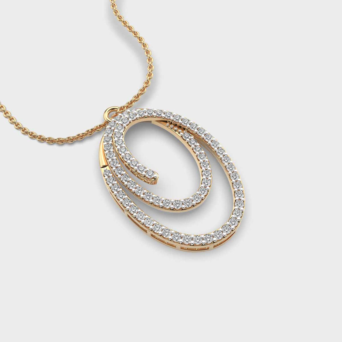 Loop of Abundance Diamond Pendant (With Chain)