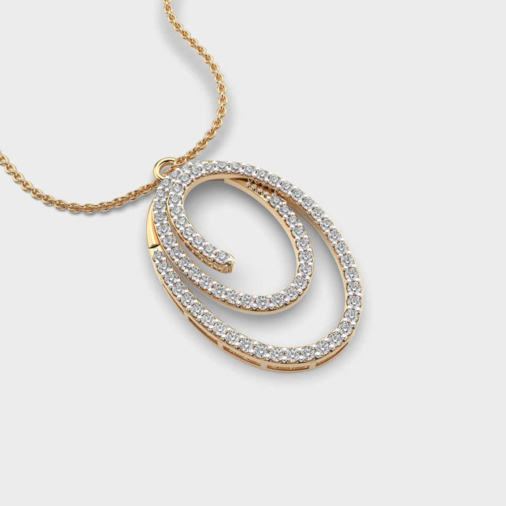 Loop of Abundance Diamond Pendant (With Chain)