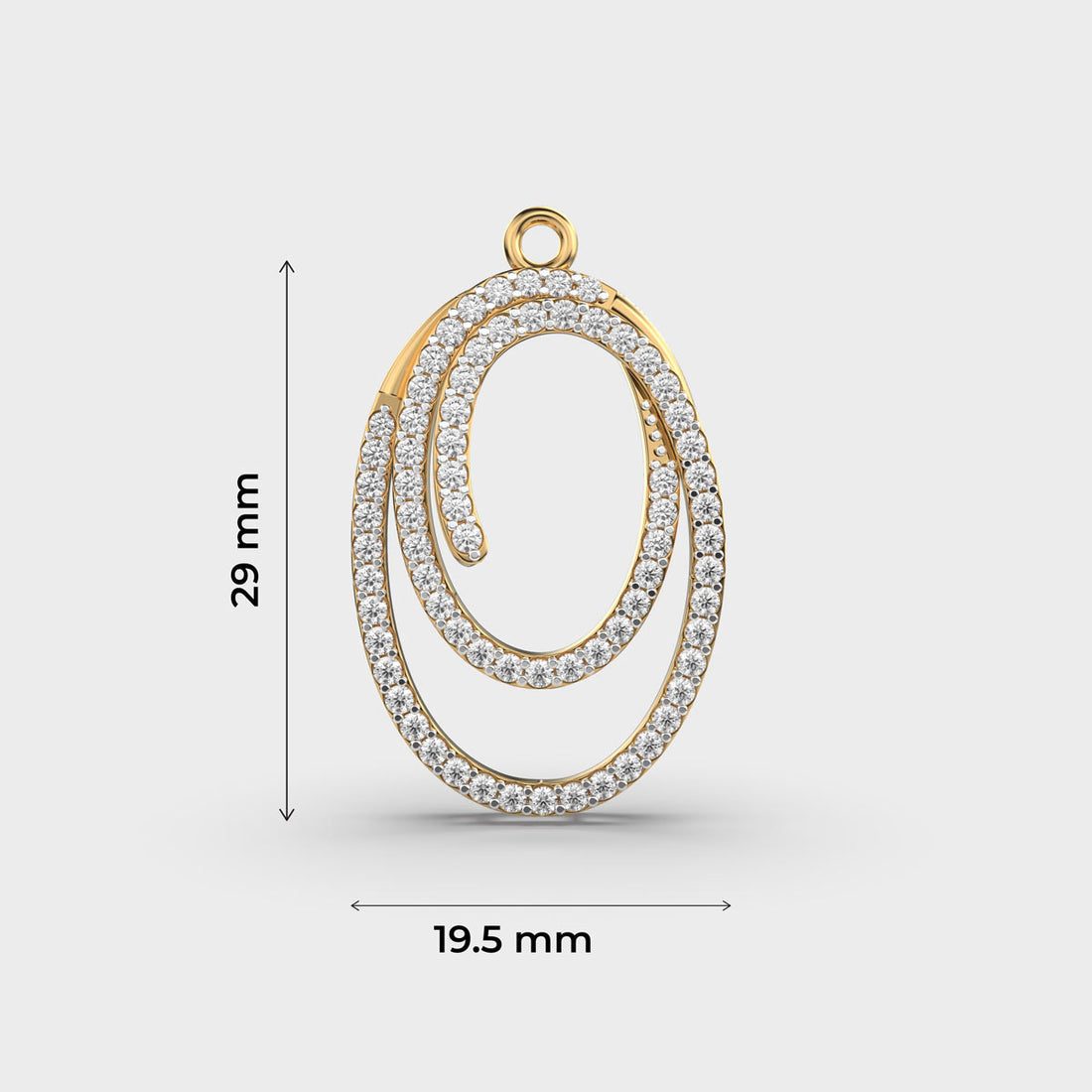 Loop of Abundance Diamond Pendant (With Chain)