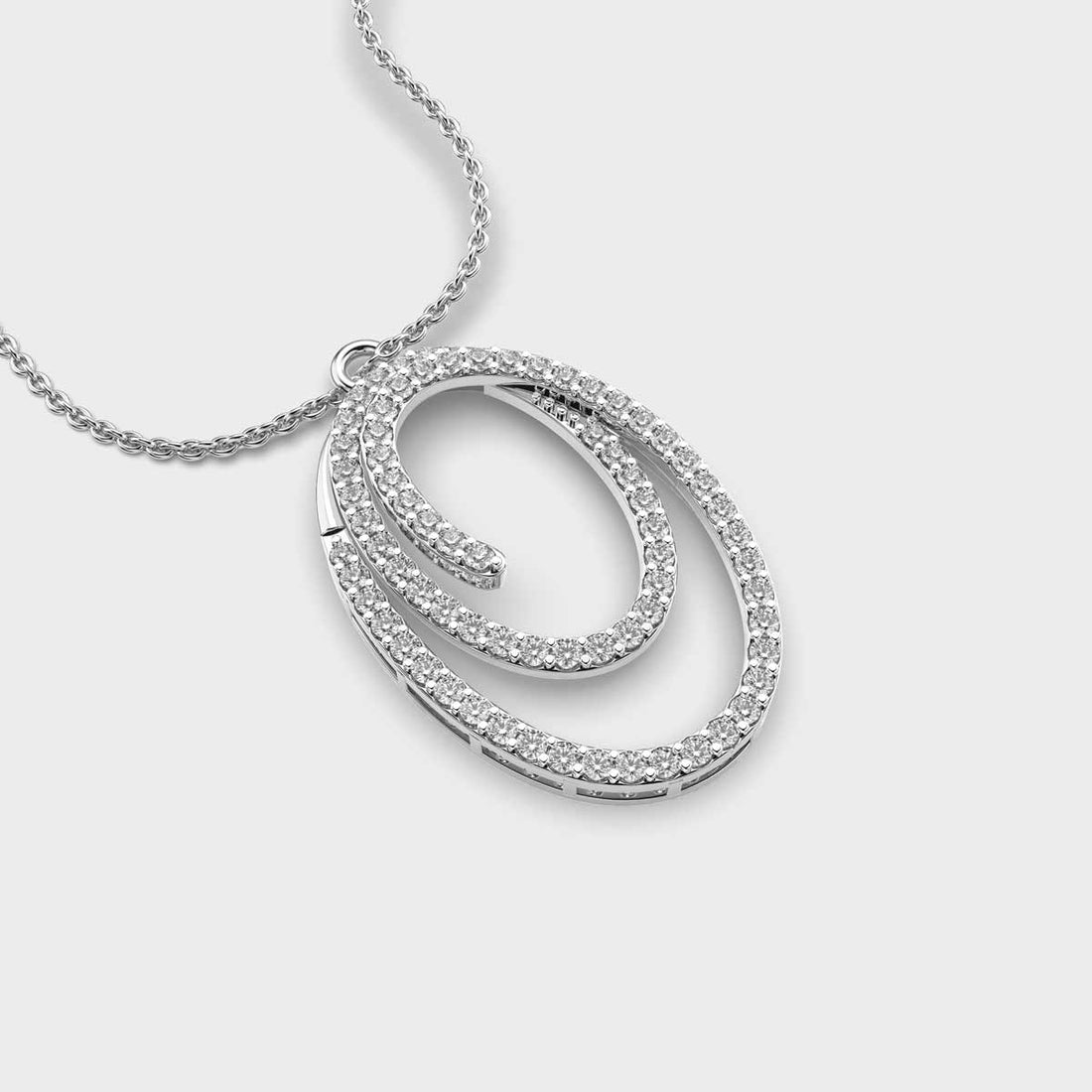 Loop of Abundance Diamond Pendant (With Chain)