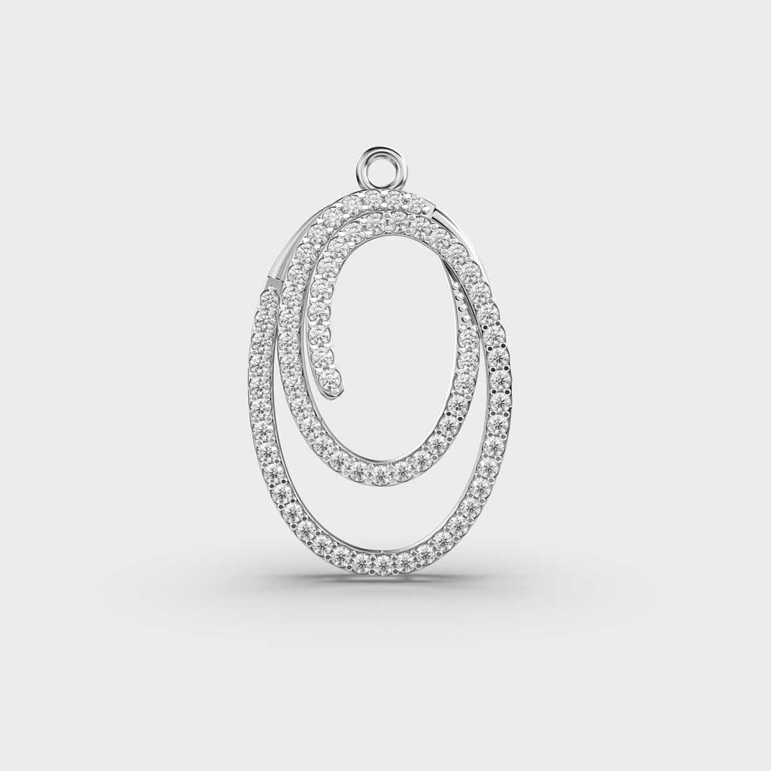 Loop of Abundance Diamond Pendant (With Chain)
