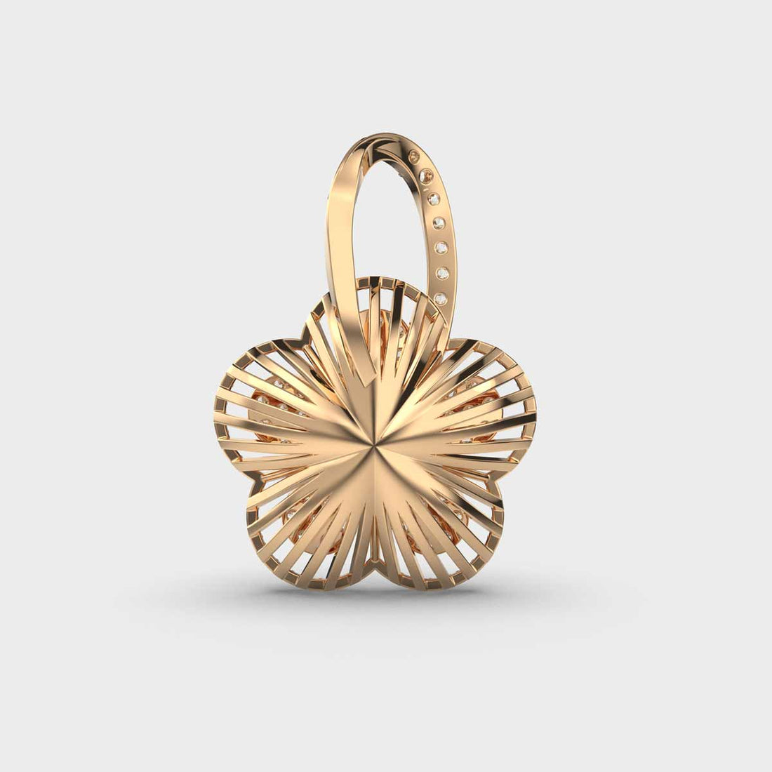 Intricate Flora Diamond Pendant (Without Chain)