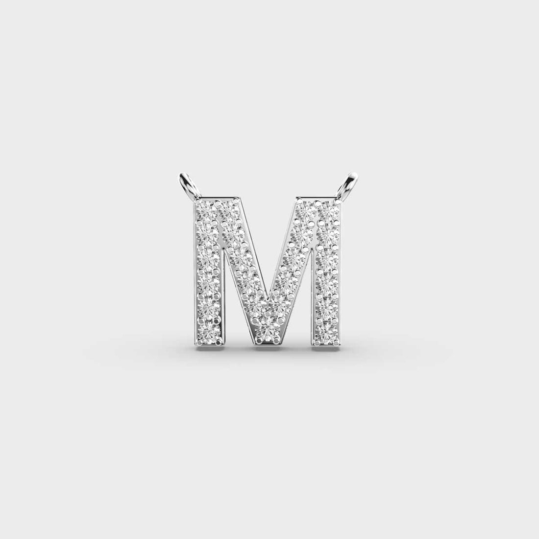 Marvellous ‘M’ Diamond Pendant (With Chain)