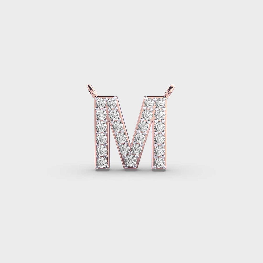 Marvellous ‘M’ Diamond Pendant (With Chain)