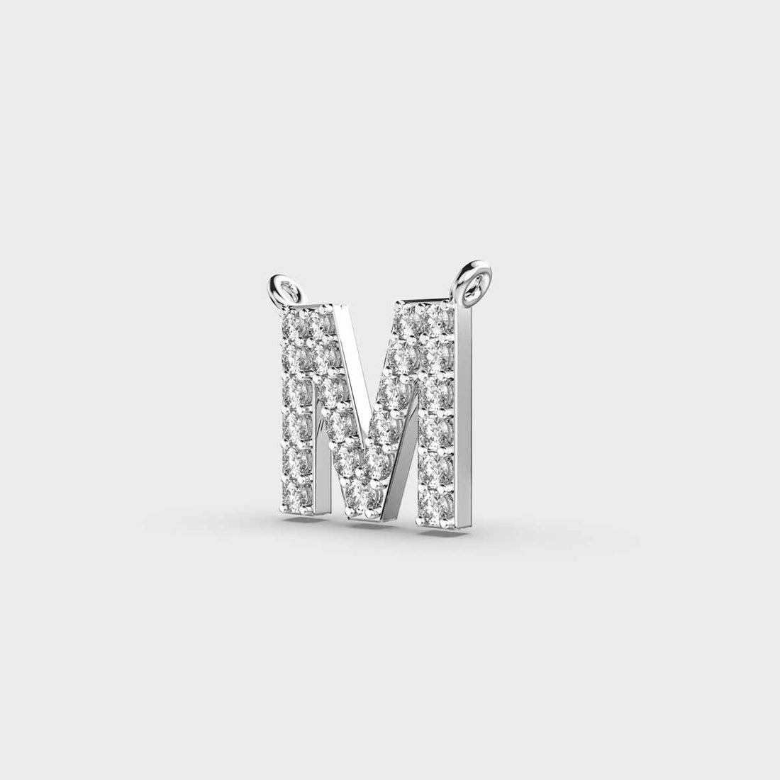 Marvellous ‘M’ Diamond Pendant (With Chain)