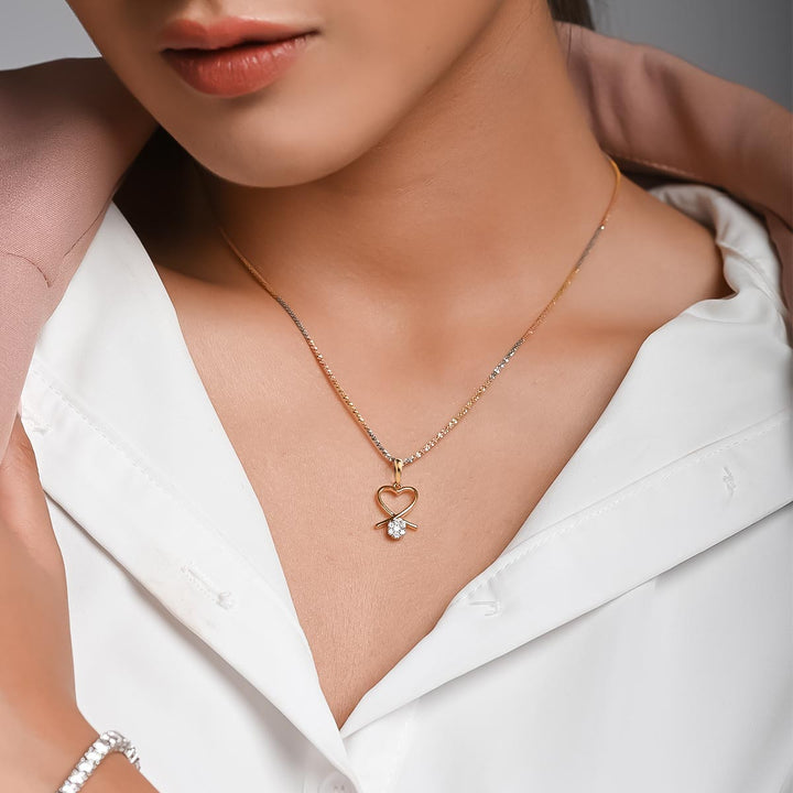 Magical Heart Diamond Pendant (Without Chain)