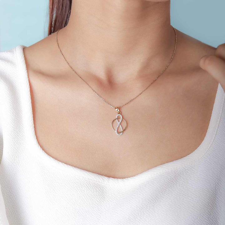 Loop of Infinity Diamond Pendant (Without Chain)
