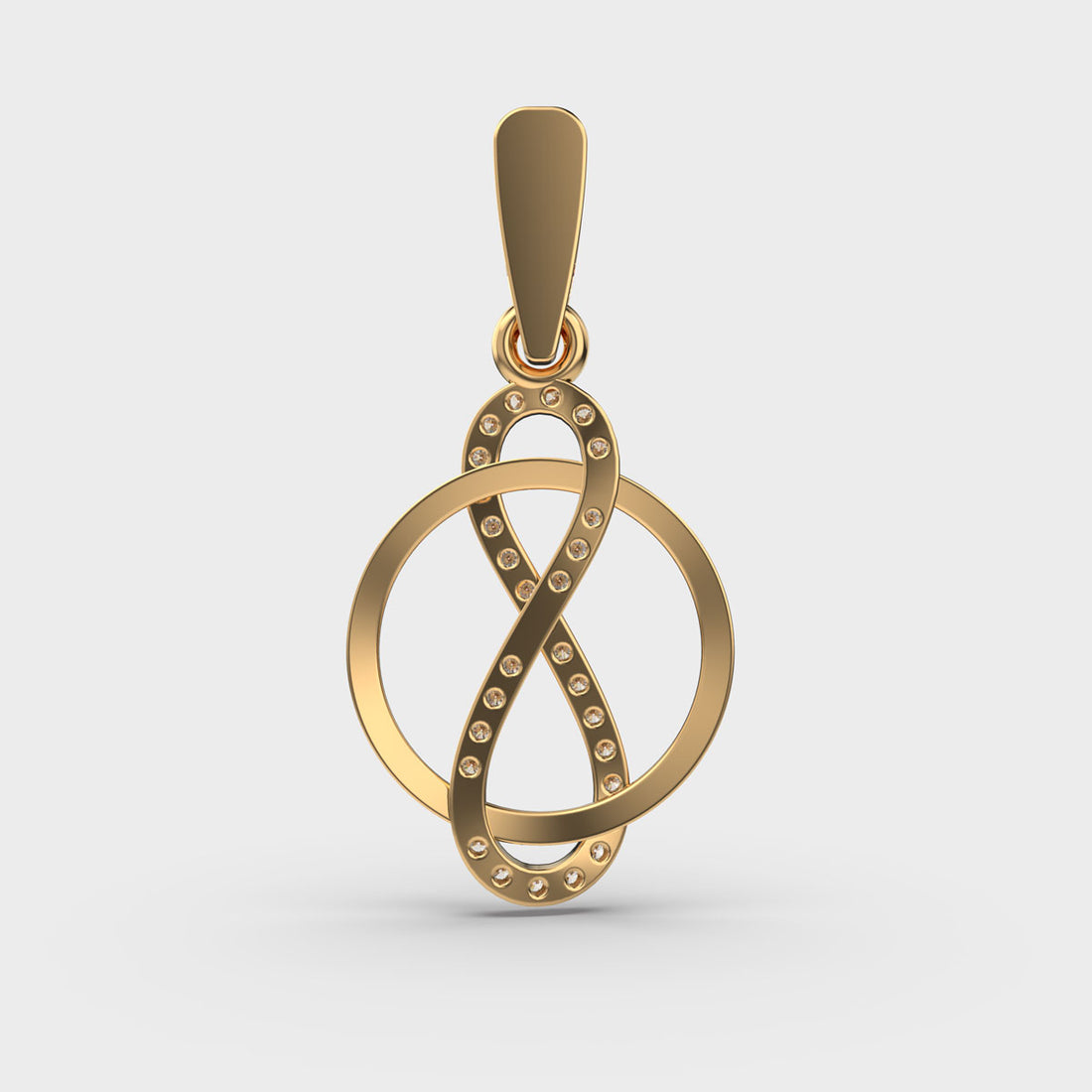 Loop of Infinity Diamond Pendant (Without Chain)
