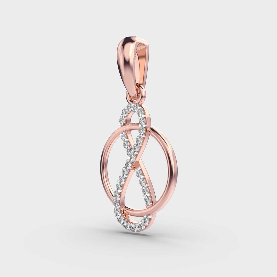 Loop of Infinity Diamond Pendant (Without Chain)