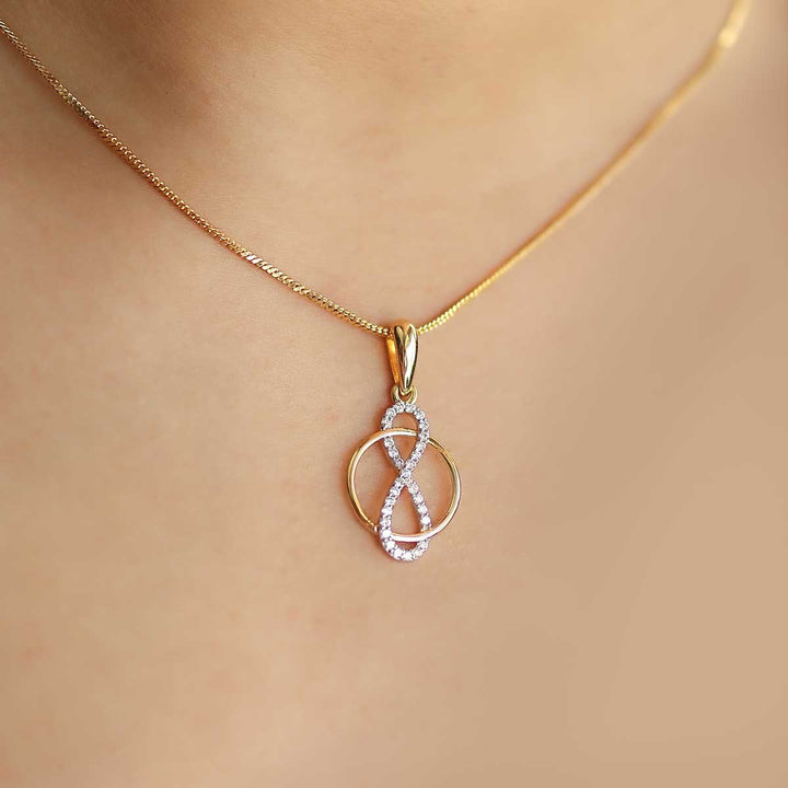 Loop of Infinity Diamond Pendant (Without Chain)