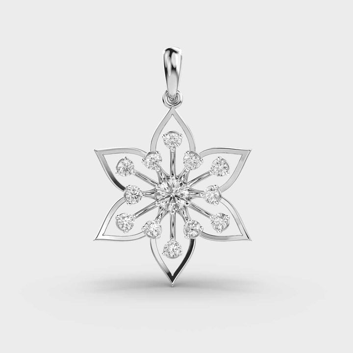 Full blossom Diamond Pendant (Without Chain)