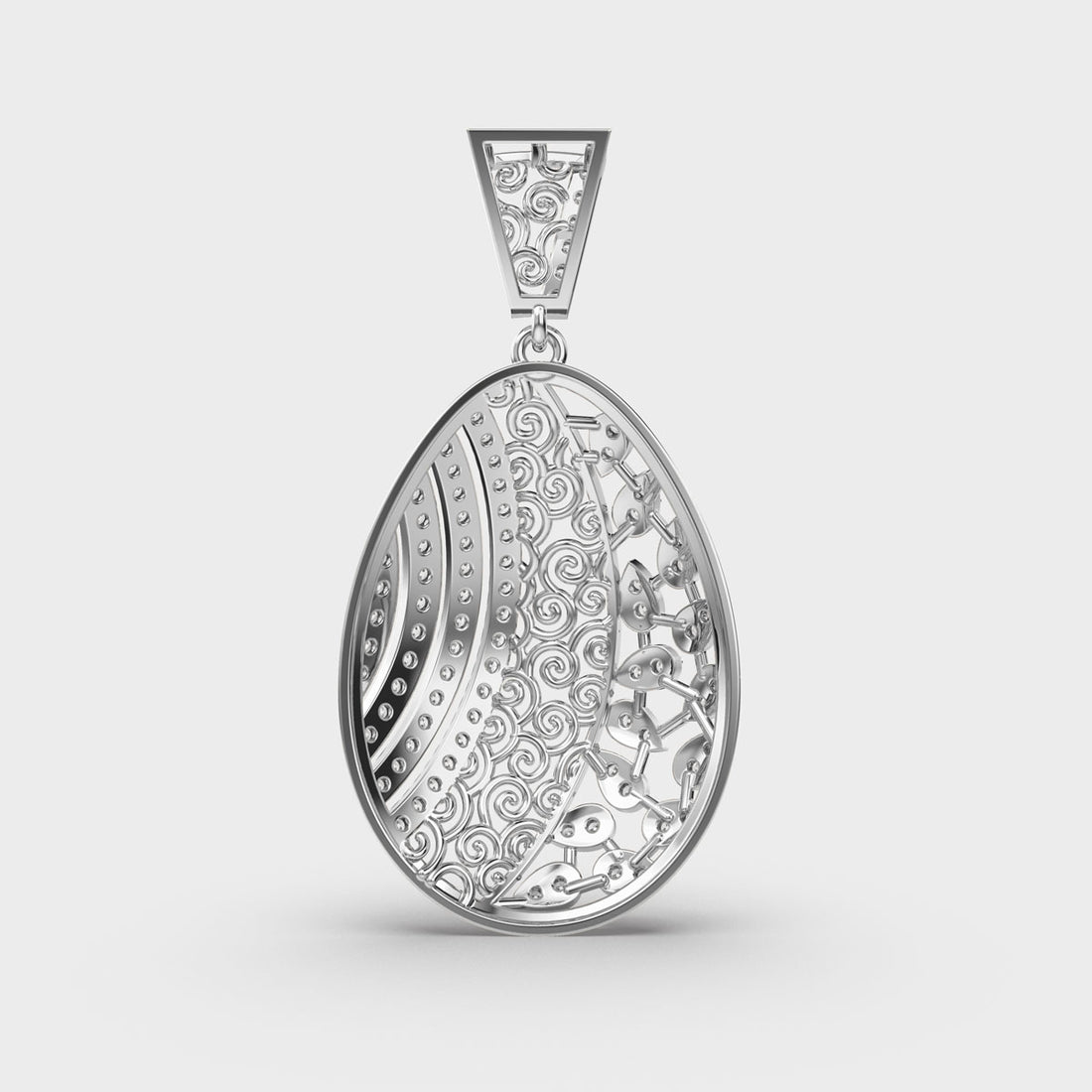 Heritage Reborn Diamond Drop Pendant (Without Chain)