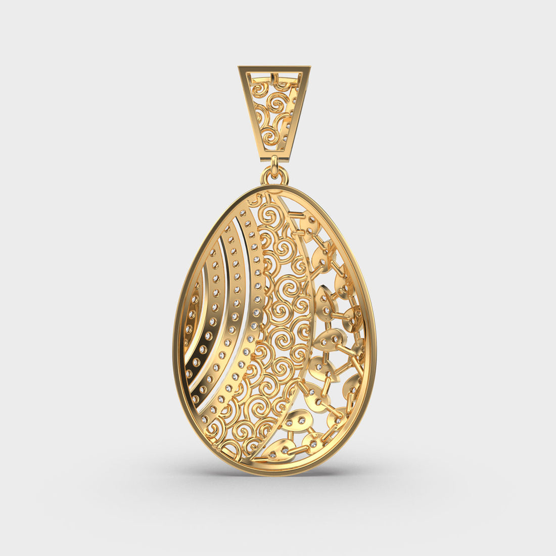 Heritage Reborn Diamond Drop Pendant (Without Chain)
