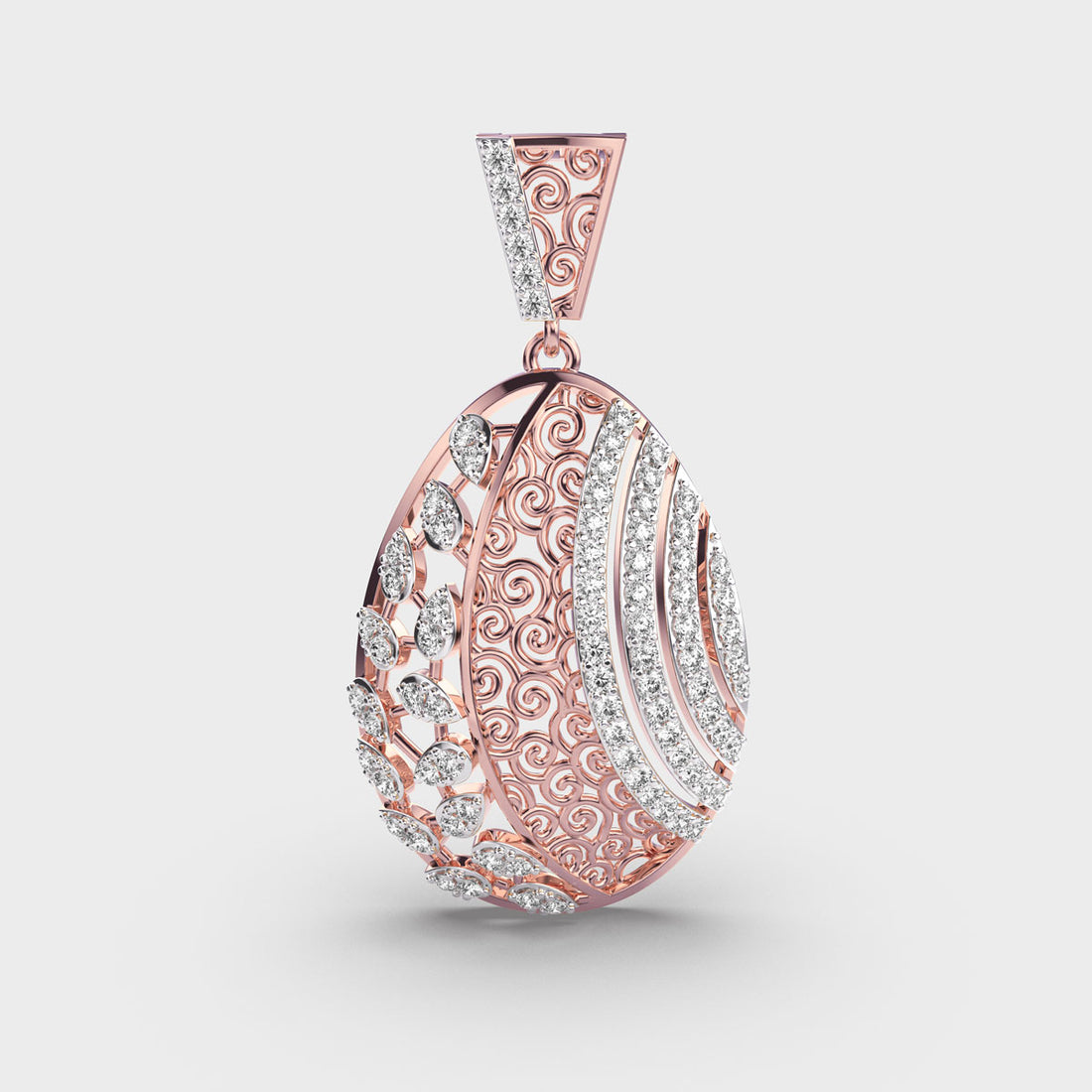 Heritage Reborn Diamond Drop Pendant (Without Chain)