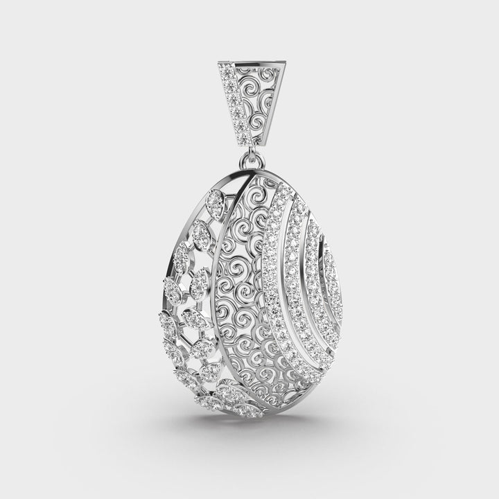 Heritage Reborn Diamond Drop Pendant (Without Chain)