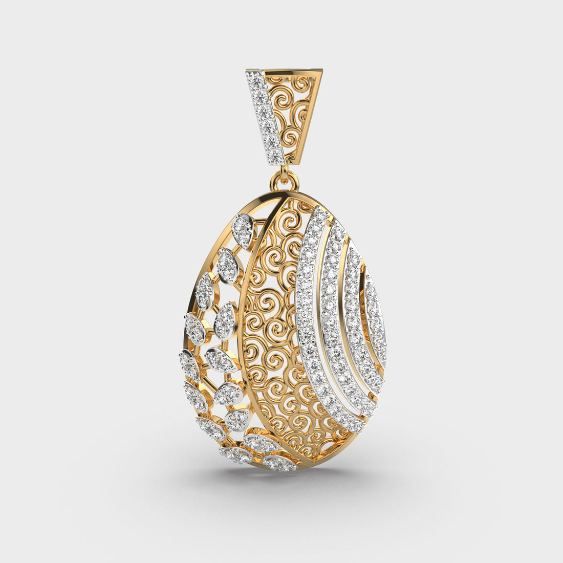 Heritage Reborn Diamond Drop Pendant (Without Chain)