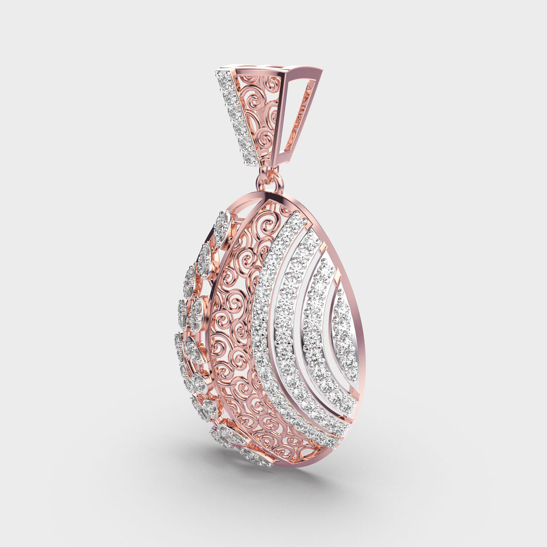 Heritage Reborn Diamond Drop Pendant (Without Chain)